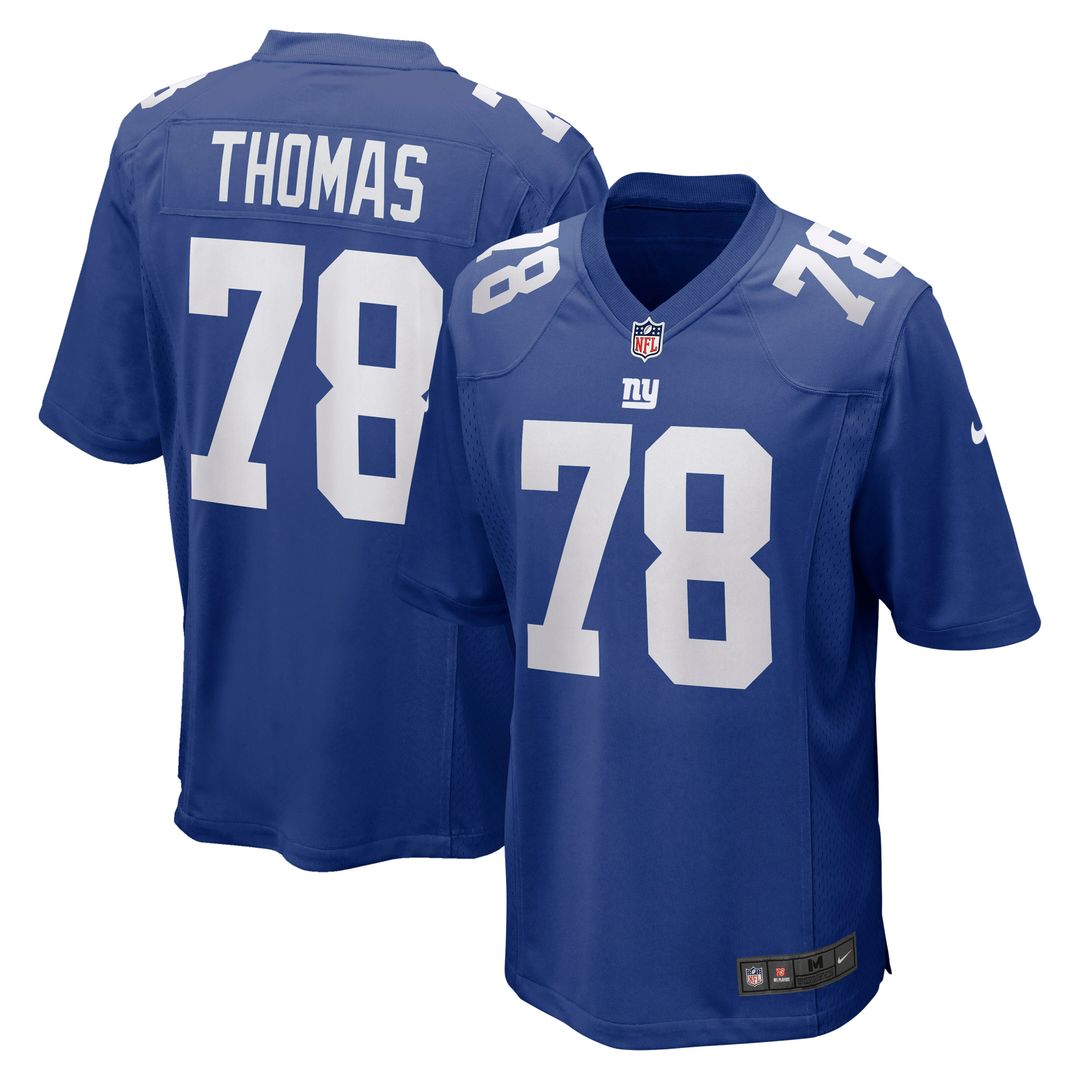 Andrew Thomas New York Giants Nike Player Game Jersey - Royal Official NFL Team Apparel Football Fan Gear