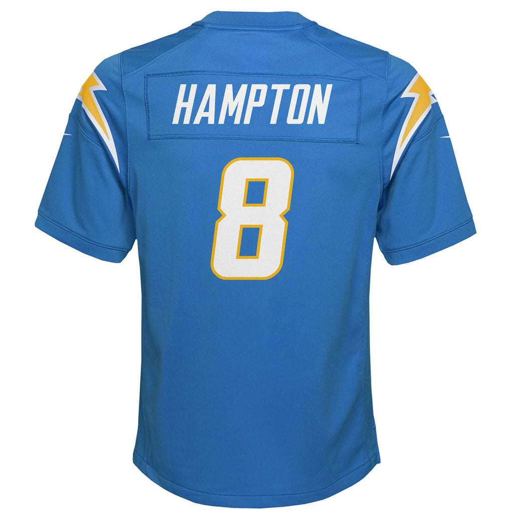 Omarion Hampton Los Angeles Chargers Nike Youth Team Game Jersey - Powder Blue Official NFL Team Apparel Football Fan Gear
