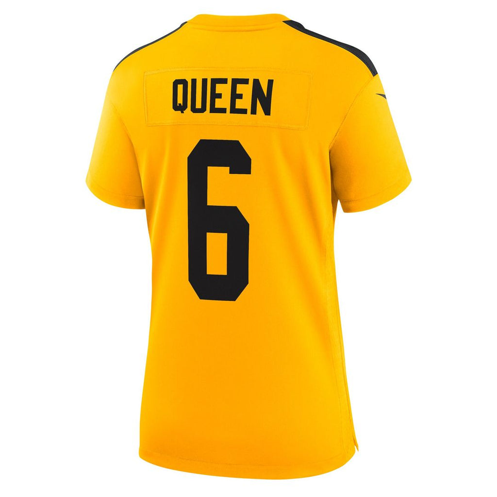 Patrick Queen Pittsburgh Steelers Nike Women's Alternate 1933 Throwback Game Jersey - Gold Official NFL Team Apparel Football Fan Gear