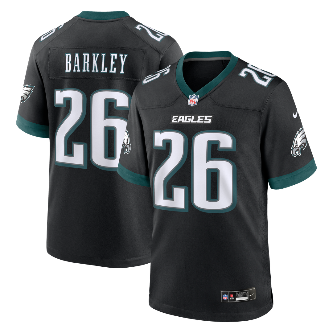 Saquon Barkley Philadelphia Eagles Nike Team Game Jersey - Midnight Green Official NFL Team Apparel Football Fan Gear