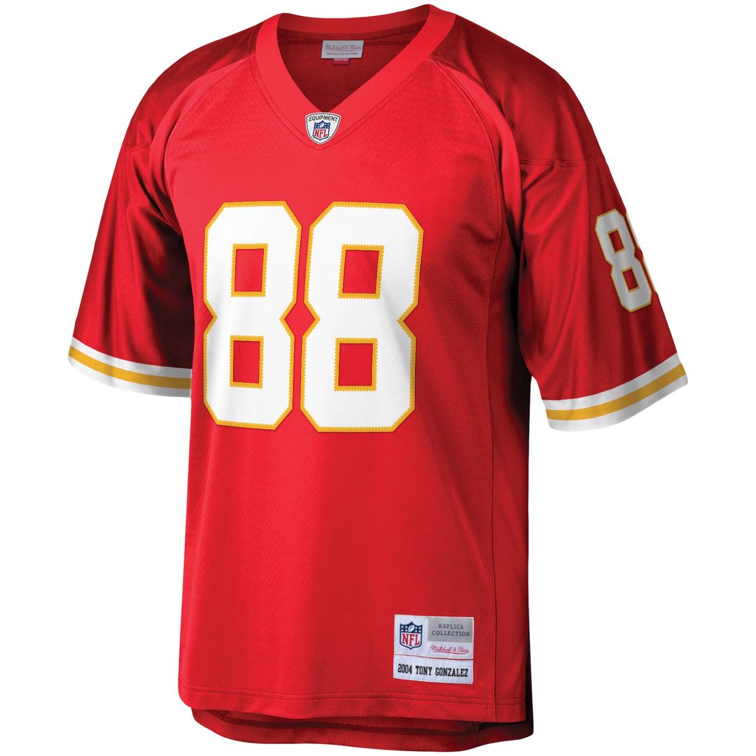 Tony Gonzalez Kansas City Chiefs Mitchell & Ness Legacy Replica Jersey - Red Official NFL Team Apparel Football Fan Gear