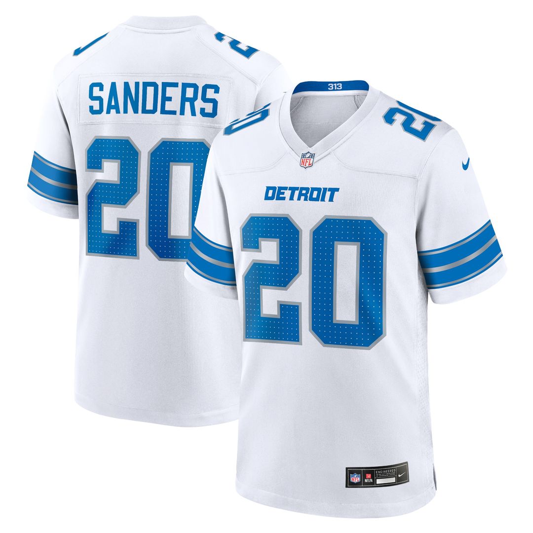 Barry Sanders Detroit Lions Nike 2nd Alternate Retired Player Game Jersey - Black Official NFL Team Apparel Football Fan Gear