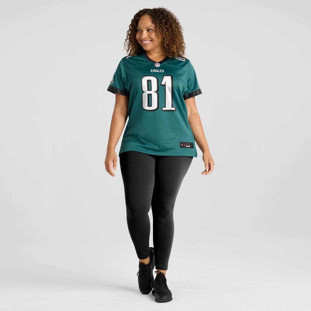 Grant Calcaterra Philadelphia Eagles Nike Women's Team Game Jersey - Midnight Green Official NFL Team Apparel Football Fan Gear