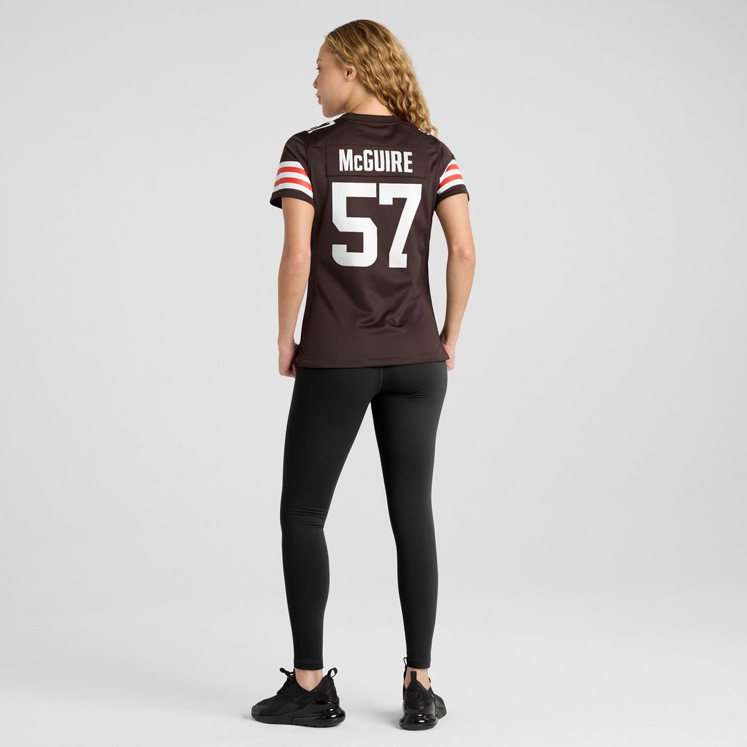 Isaiah McGuire Cleveland Browns Nike Women's Team Game Jersey - Brown Official NFL Team Apparel Football Fan Gear