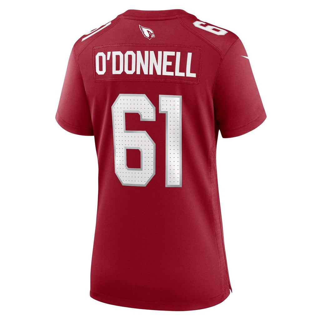 Carter O'Donnell Arizona Cardinals Nike Women's Team Game Jersey - Cardinal Official NFL Team Apparel Football Fan Gear