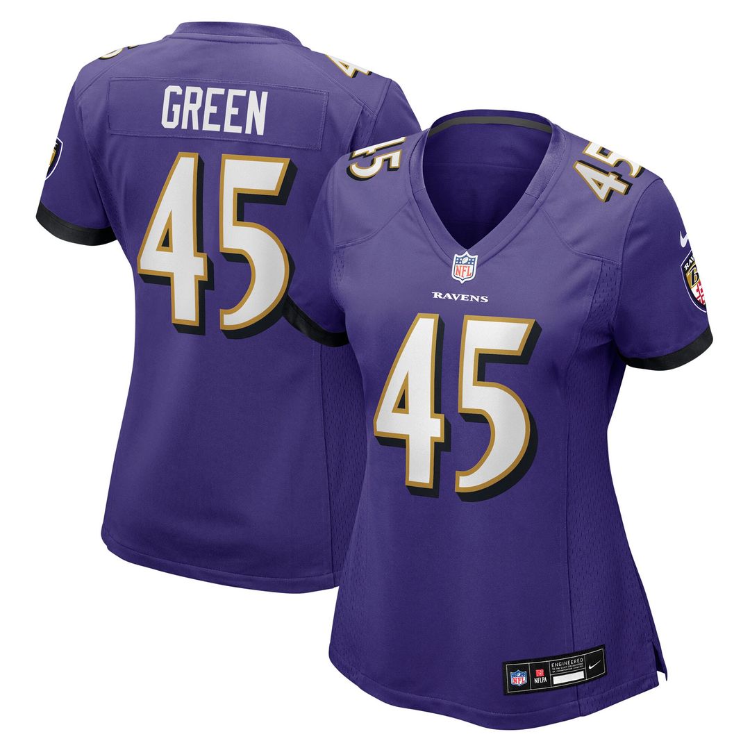 Mike Green Baltimore Ravens Nike Women's Team Game Jersey - Purple Official NFL Team Apparel Football Fan Gear