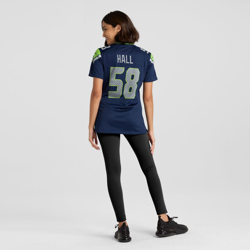 Derick Hall Seattle Seahawks Nike Women's Team Game Jersey - College Navy Official NFL Team Apparel Football Fan Gear