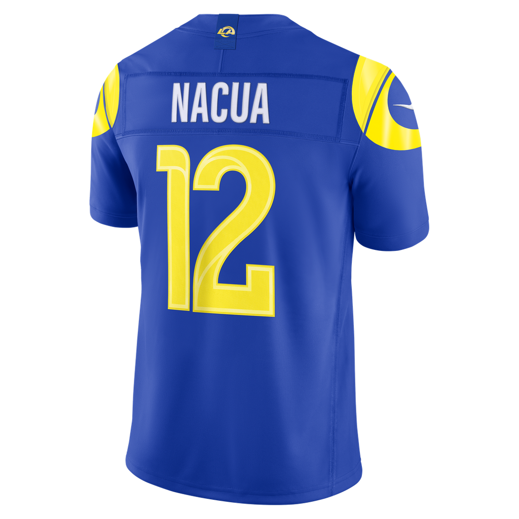 Puka Nacua Los Angeles Rams Nike Vapor F.U.S.E. Stitched Limited Jersey - Royal Official NFL Team Apparel Football Fan Gear