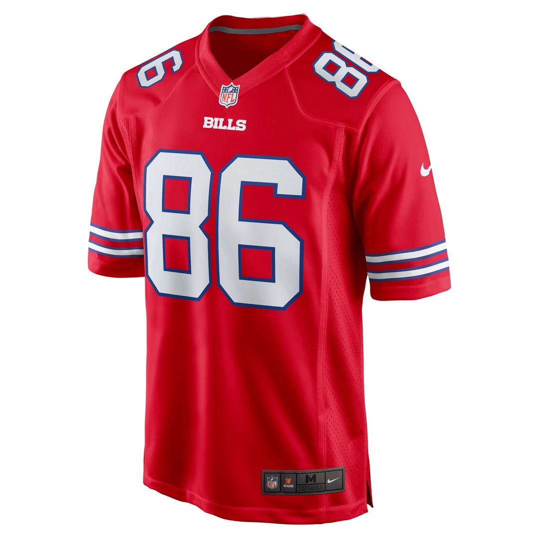 Dalton Kincaid Buffalo Bills Nike Alternate Game Jersey - Red Official NFL Team Apparel Football Fan Gear