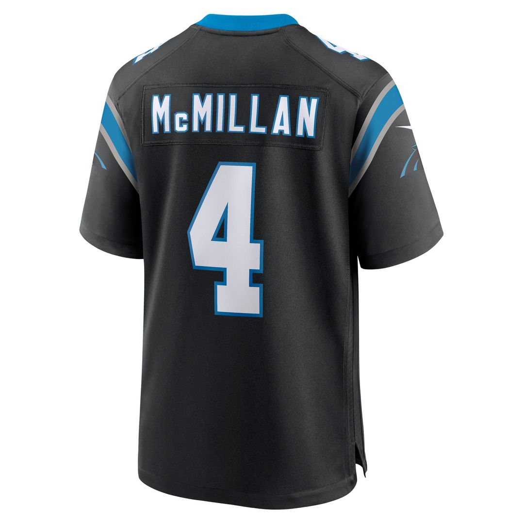 Tetairoa McMillan Carolina Panthers Nike Team Game Jersey - Black Official NFL Team Apparel Football Fan Gear