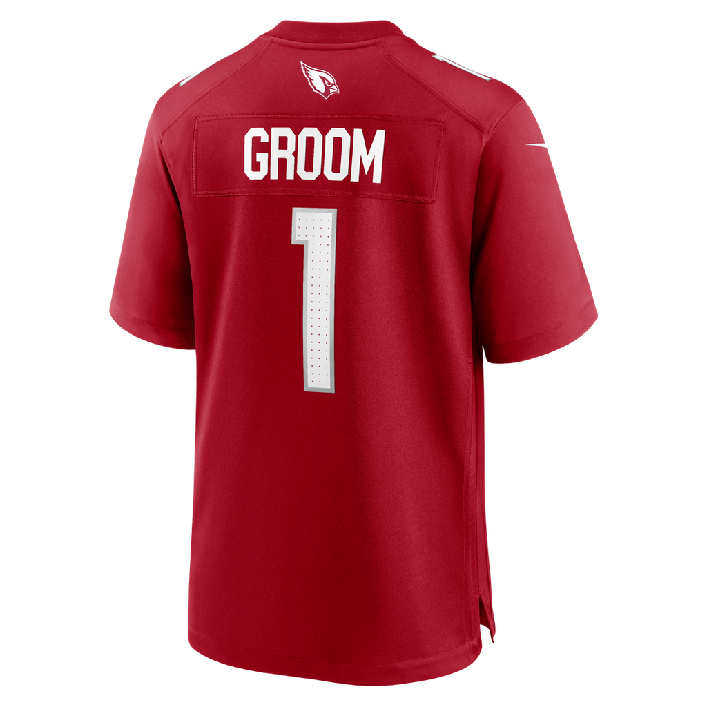 Number 1 Groom Arizona Cardinals Nike Game Jersey - Cardinal Official NFL Team Apparel Football Fan Gear