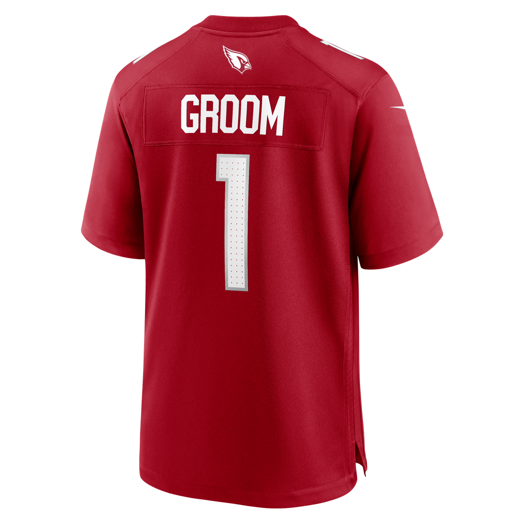 Number 1 Groom Arizona Cardinals Nike Game Jersey - Cardinal Official NFL Team Apparel Football Fan Gear