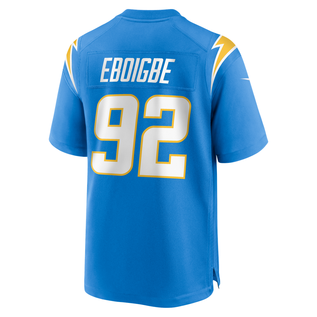 Justin Eboigbe Los Angeles Chargers Nike Team Game Jersey - Powder Blue Official NFL Team Apparel Football Fan Gear