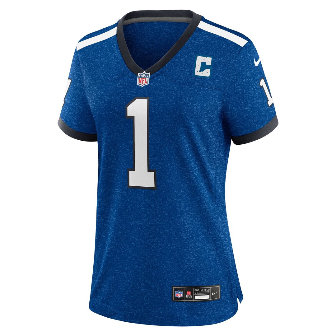Ahmad Sauce Gardner Indianapolis Colts Nike Women's Alternate 2 Indiana Nights Game Jersey - Heather Royal Official NFL Team Apparel Football Fan Gear