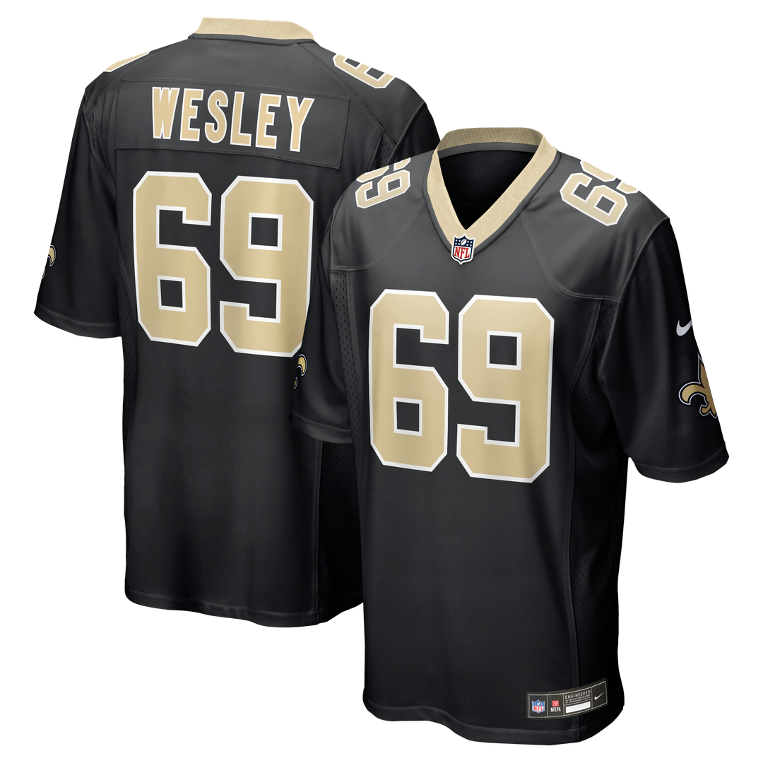 Barry Wesley New Orleans Saints Nike Team Game Jersey - Black Official NFL Team Apparel Football Fan Gear