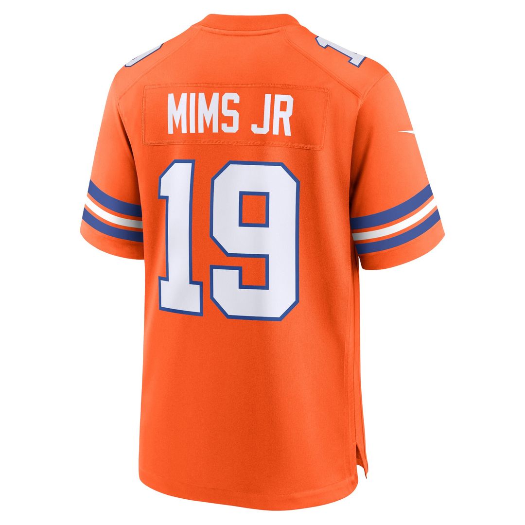 Marvin Mims Jr Denver Broncos Nike Mile High Collection 1977 Throwback Player Game Jersey - Orange Official NFL Team Apparel Football Fan Gear
