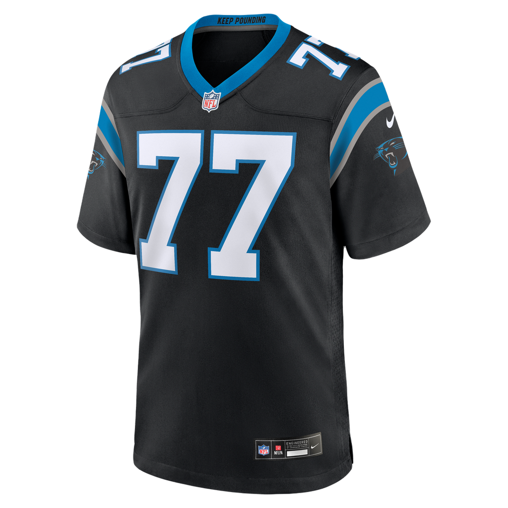 Luke Fortner Carolina Panthers Nike Team Game Jersey - Black Official NFL Team Apparel Football Fan Gear
