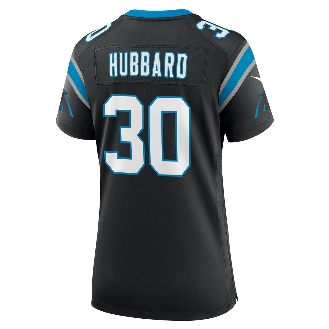 Chuba Hubbard Carolina Panthers Nike Women's Team Game Jersey - Black Official NFL Team Apparel Football Fan Gear
