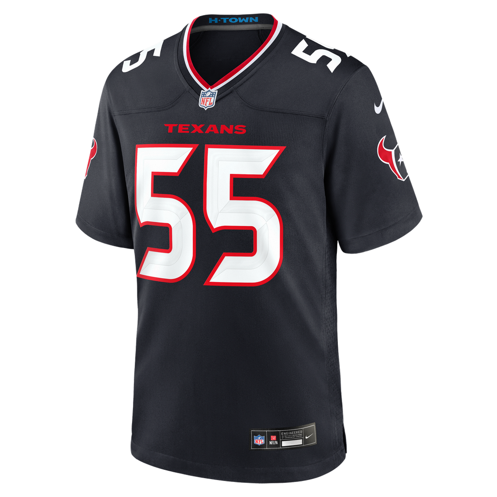 Danielle Hunter Houston Texans Nike Team Game Jersey - Navy Official NFL Team Apparel Football Fan Gear