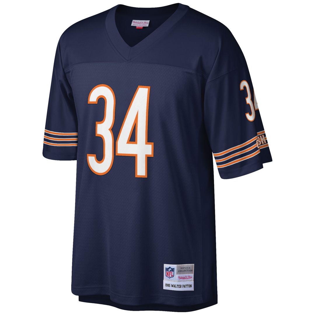 Walter Payton Chicago Bears Mitchell & Ness Big & Tall 1985 Retired Player Replica Jersey - White Official NFL Team Apparel Football Fan Gear