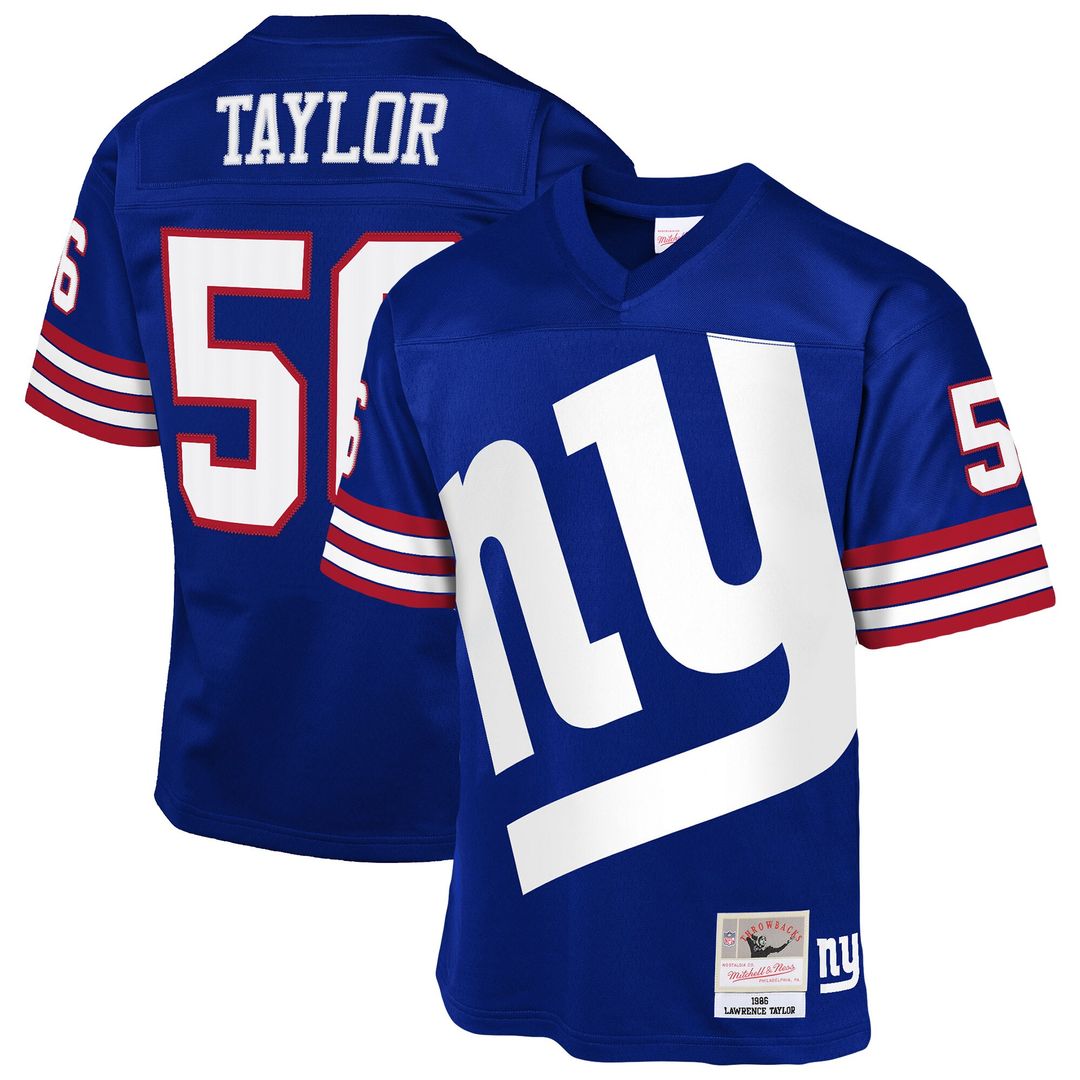 Lawrence Taylor New York Giants Mitchell & Ness Youth 1986 Throwback Fashion Jersey - Royal Official NFL Team Apparel Football Fan Gear