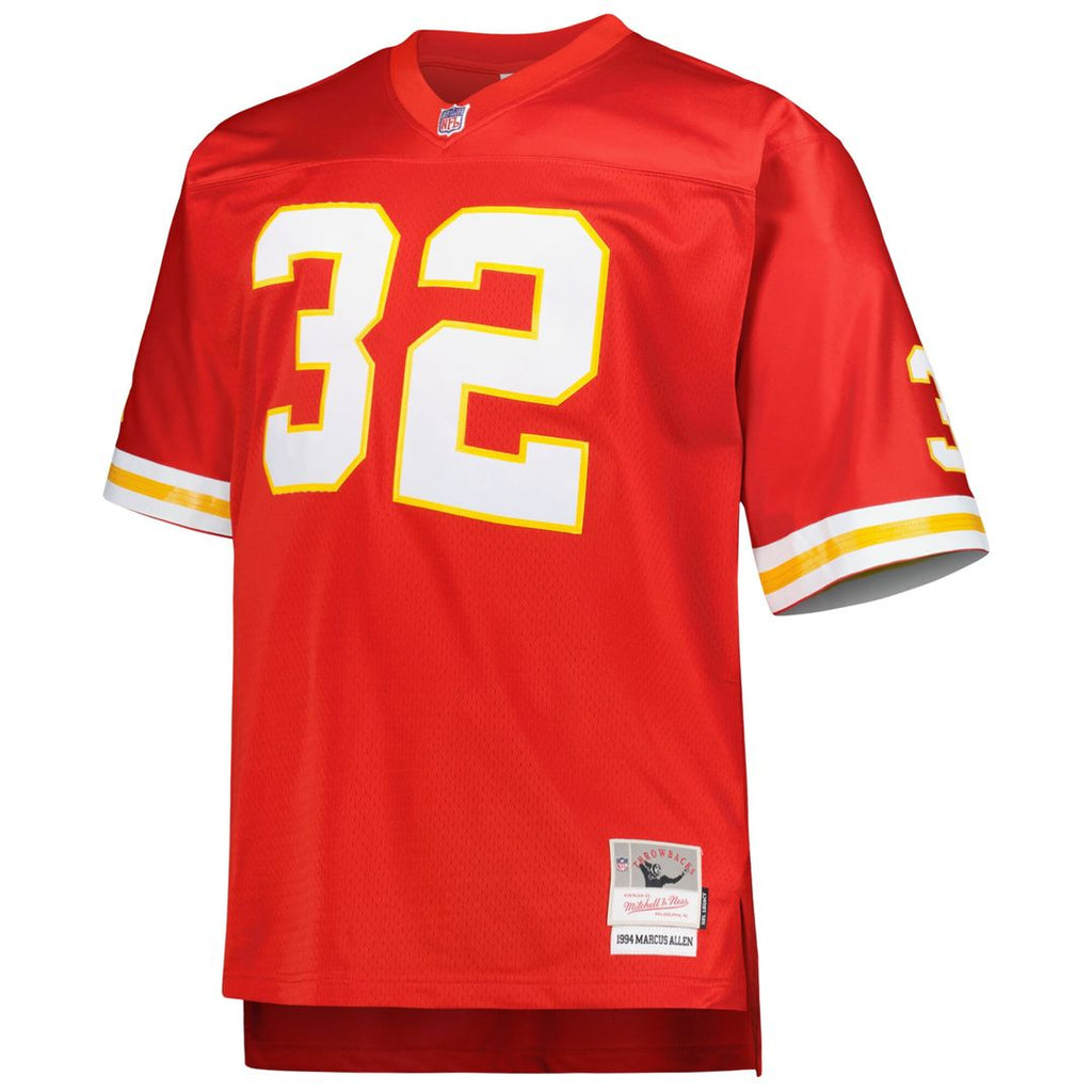 Marcus Allen Kansas City Chiefs Mitchell & Ness Big & Tall 1994 Retired Player Replica Jersey - Red Official NFL Team Apparel Football Fan Gear