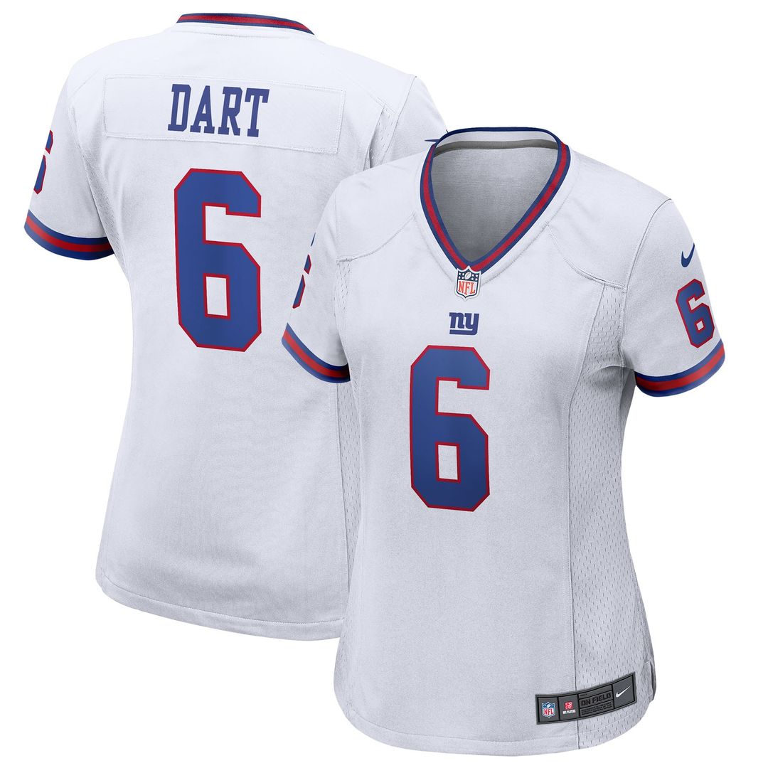 Jaxson Dart New York Giants Nike Women's Alternate Vintage White Game Jersey - White Official NFL Team Apparel Football Fan Gear