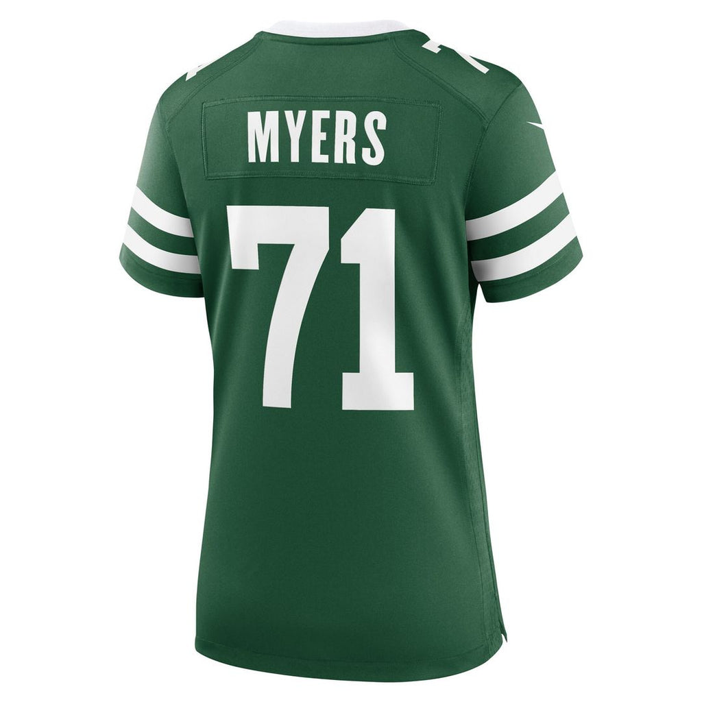 Josh Myers New York Jets Nike Women's Game Jersey - Legacy Green Official NFL Team Apparel Football Fan Gear