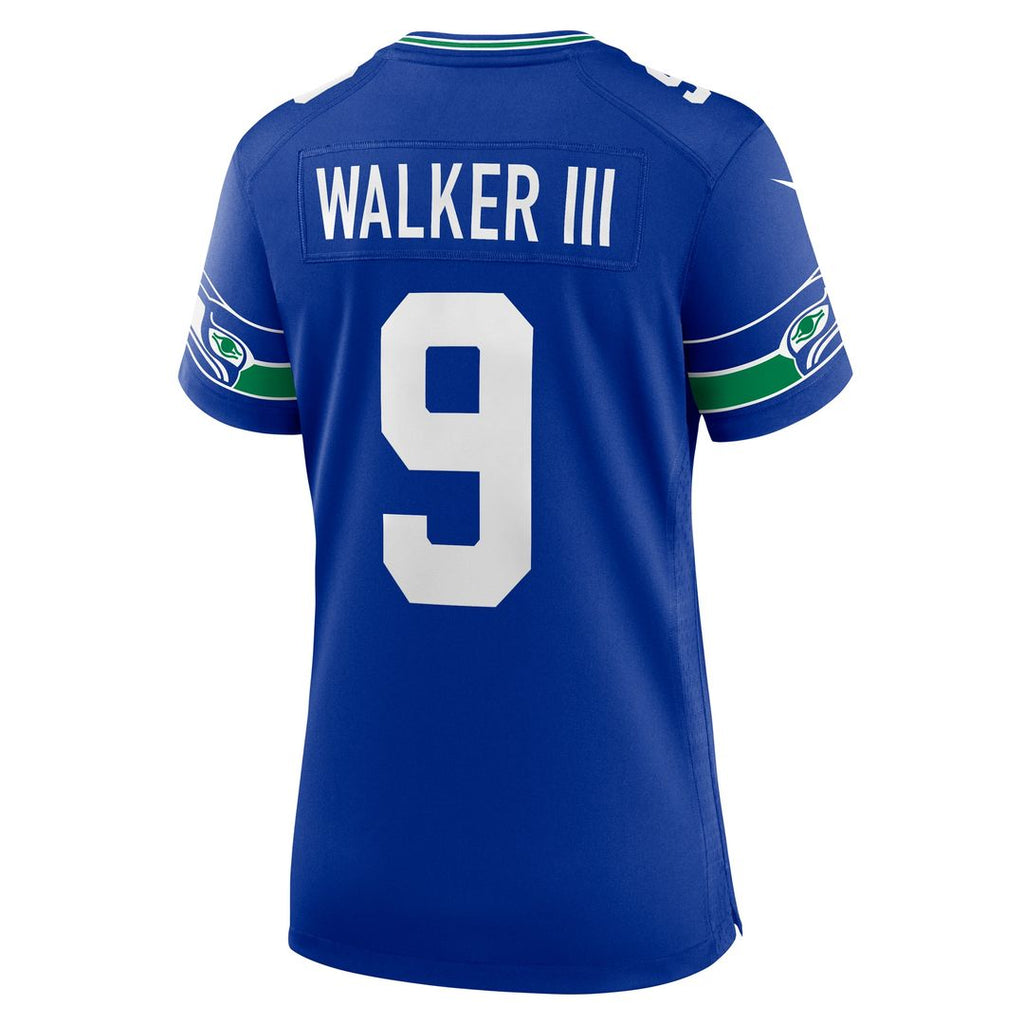 Kenneth Walker III Seattle Seahawks Nike Women's Player Jersey - Royal Official NFL Team Apparel Football Fan Gear