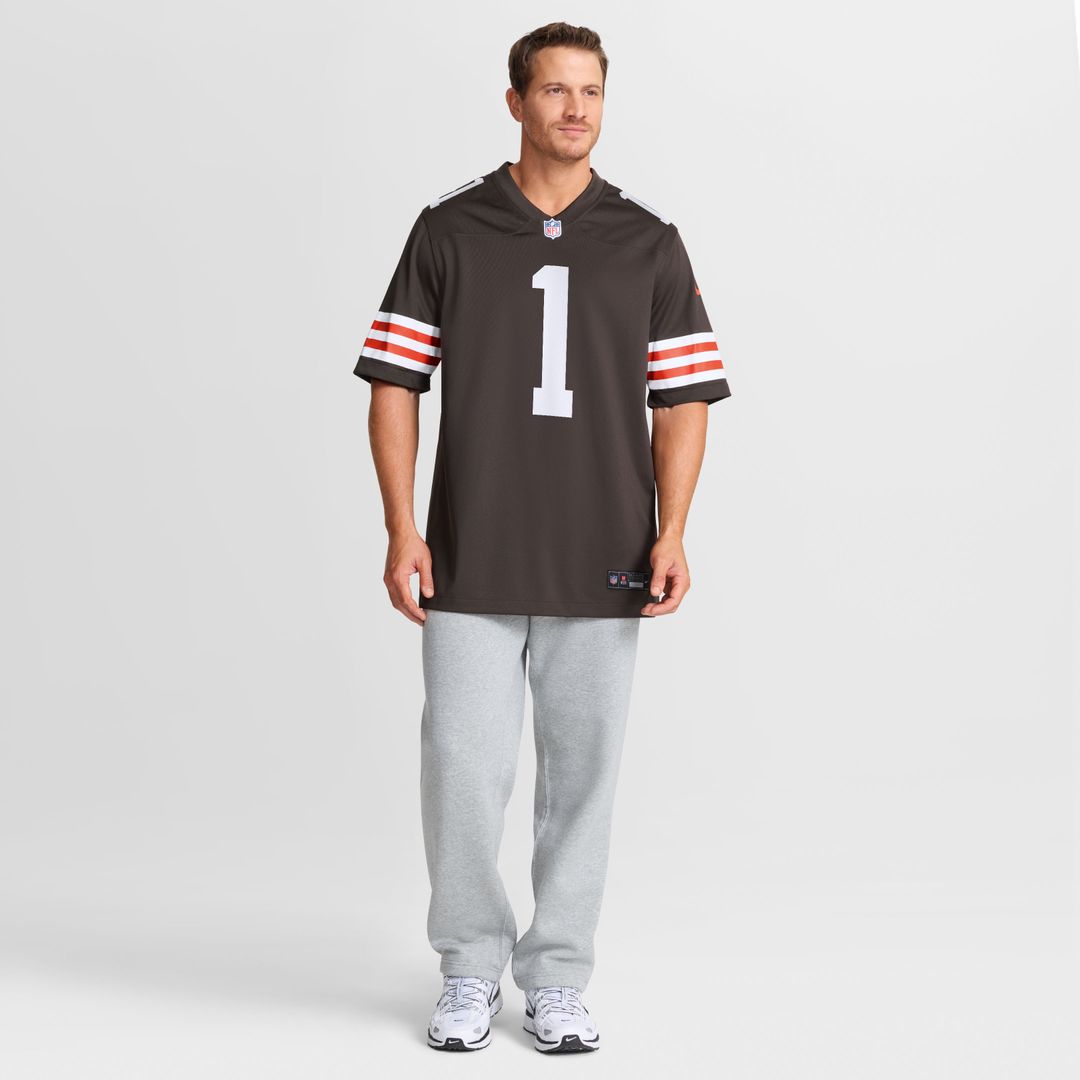 KC Concepcion Cleveland Browns Nike 2026 NFL Draft First Round Pick No. 24 Team Game Jersey - Brown Official NFL Team Apparel Football Fan Gear