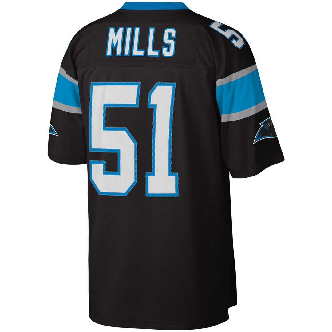 Sam Mills Carolina Panthers Mitchell & Ness Legacy Replica Jersey - Black Official NFL Team Apparel Football Fan Gear