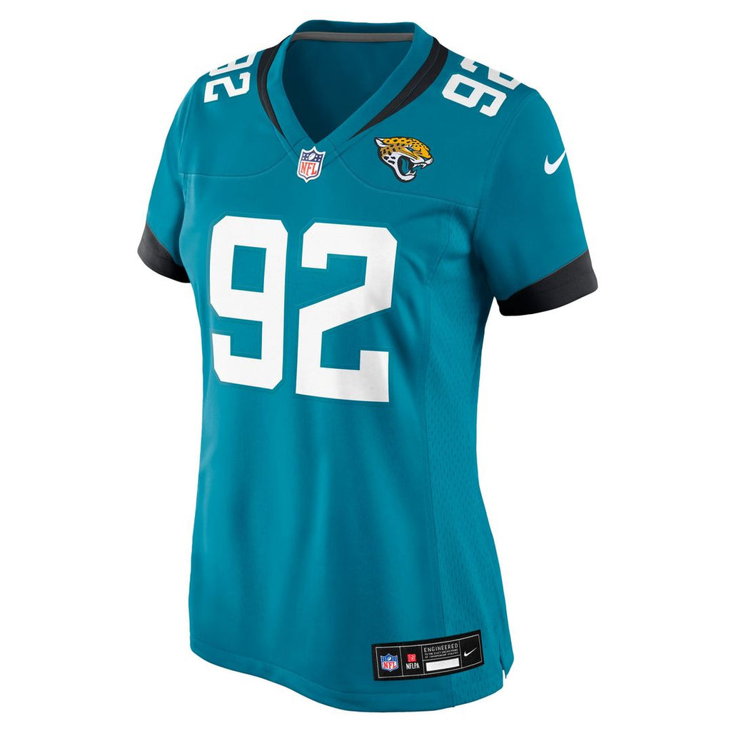 Danny Striggow Jacksonville Jaguars Nike Women's Team Game Jersey - Teal Official NFL Team Apparel Football Fan Gear