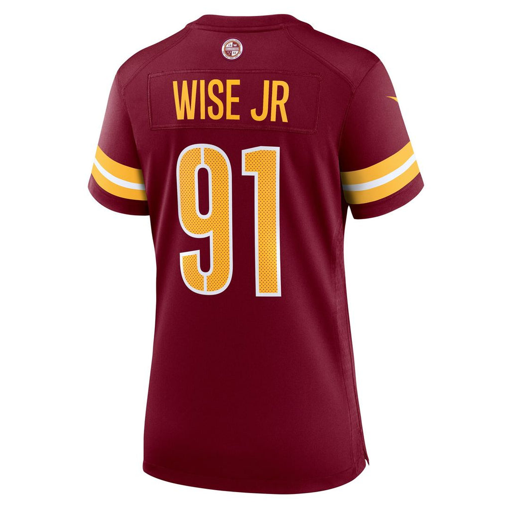Deatrich Wise Jr. Washington Commanders Nike Women's Team Game Jersey - Burgundy Official NFL Team Apparel Football Fan Gear