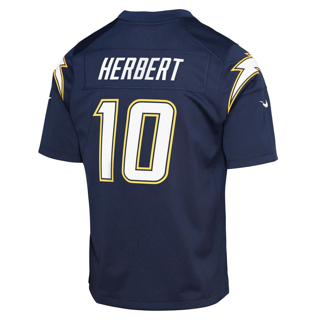 Justin Herbert Los Angeles Chargers Nike Youth Alternate Charger Power Game Player Jersey - Gold Official NFL Team Apparel Football Fan Gear
