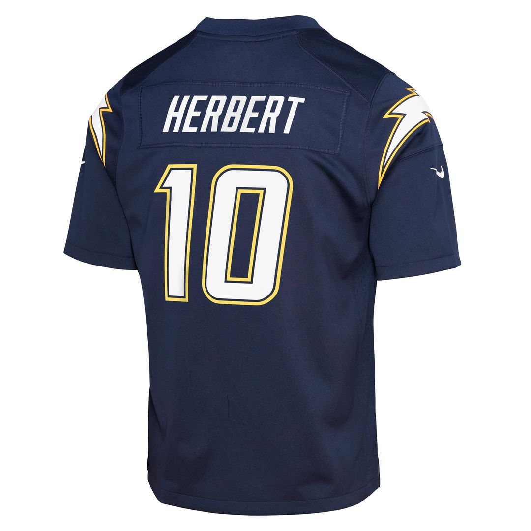 Justin Herbert Los Angeles Chargers Nike Youth Alternate Charger Power Game Player Jersey - Gold Official NFL Team Apparel Football Fan Gear