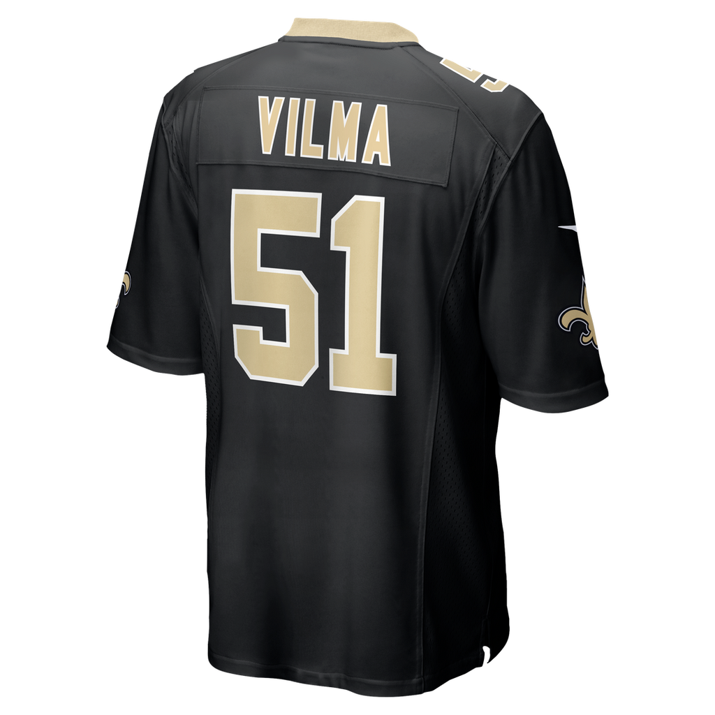 Jonathan Vilma New Orleans Saints Nike Game Retired Player Jersey - Black Official NFL Team Apparel Football Fan Gear