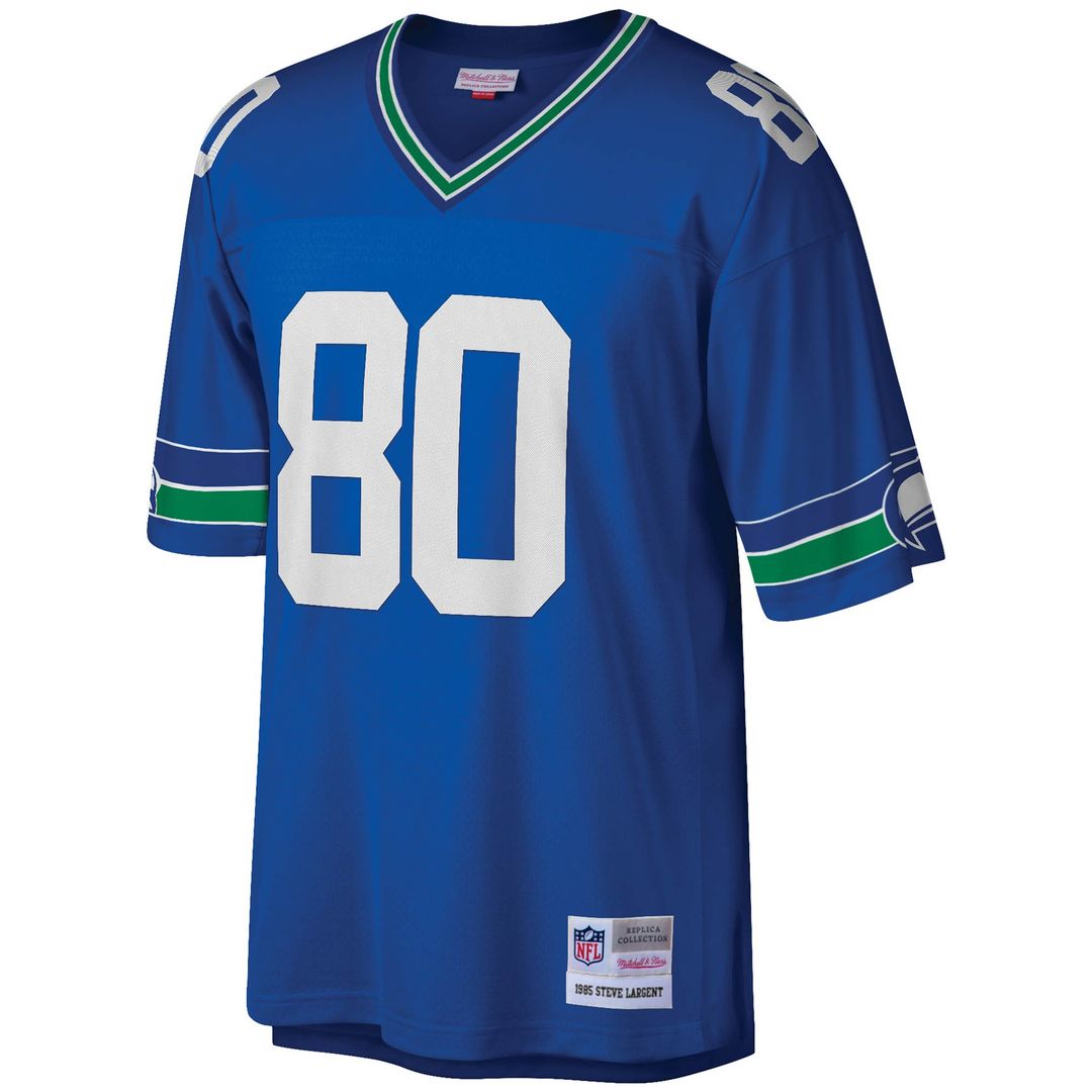 Steve Largent Seattle Seahawks Mitchell & Ness Legacy Replica Jersey - Royal Official NFL Team Apparel Football Fan Gear