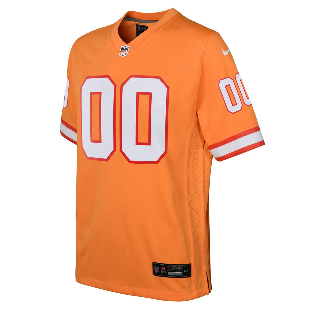 Tampa Bay Buccaneers Nike Youth Custom Throwback Game Jersey - Orange Official NFL Team Apparel Football Fan Gear