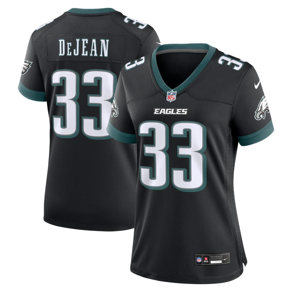 Cooper DeJean Philadelphia Eagles Nike Women's Alternate Game Jersey - Black Official NFL Team Apparel Football Fan Gear