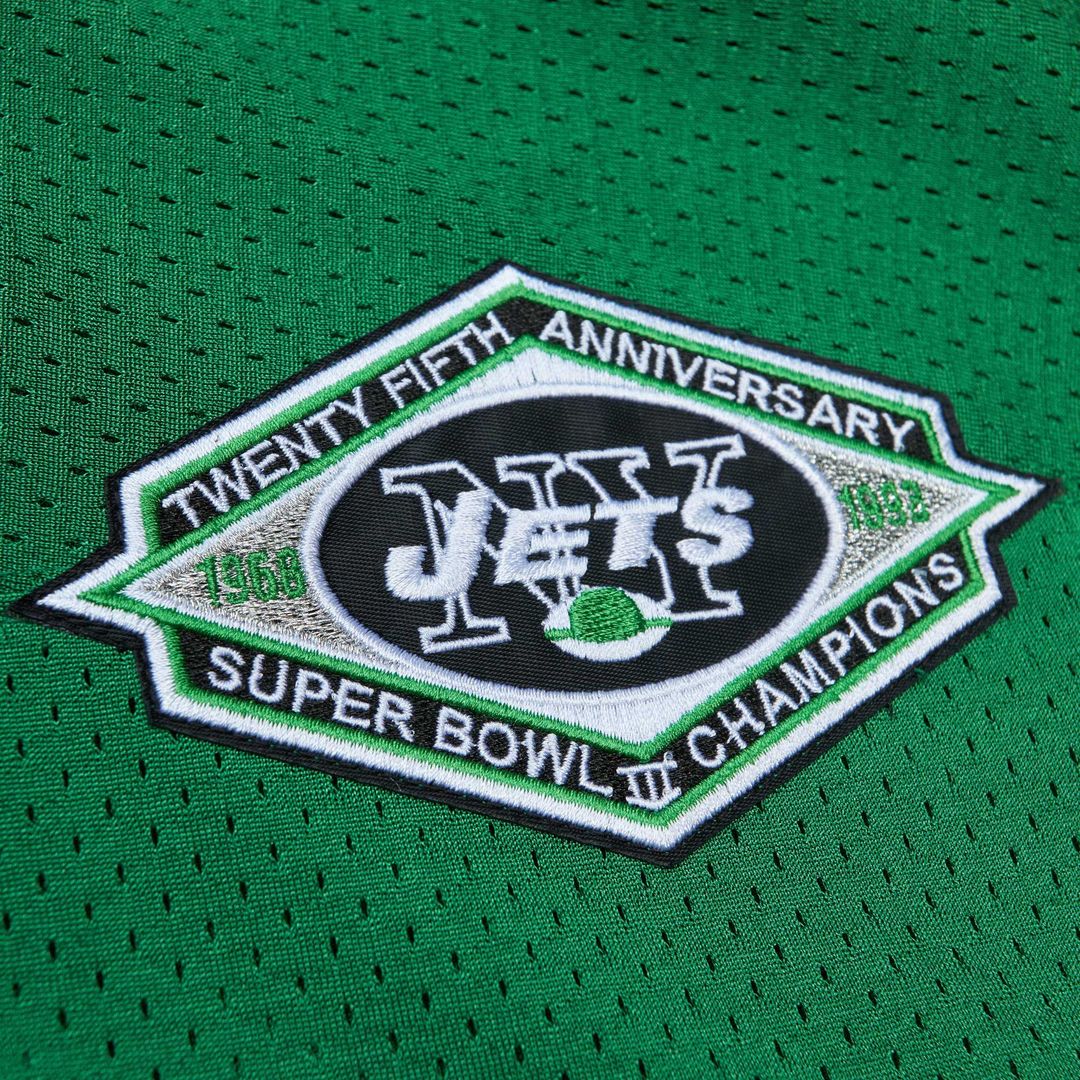 Boomer Esiason New York Jets Mitchell & Ness 1993 Authentic Throwback Retired Player Pocket Jersey - Kelly Green Official NFL Team Apparel Football Fa