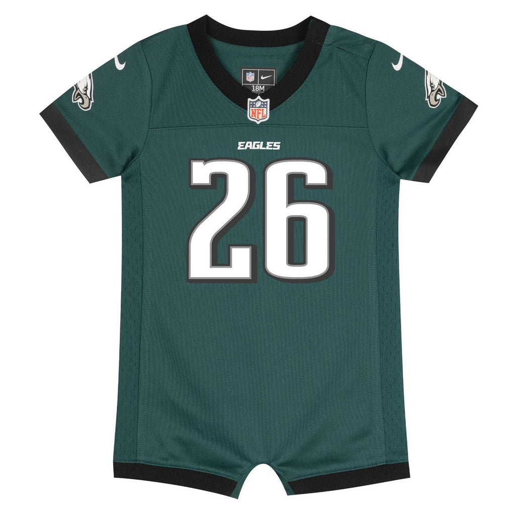 Saquon Barkley Philadelphia Eagles Nike Newborn & Infant Game Romper Jersey - Midnight Green Official NFL Team Apparel Football Fan Gear