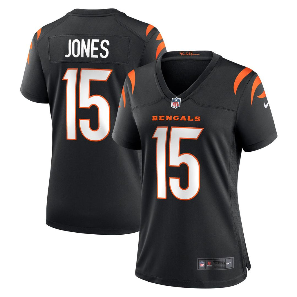 Charlie Jones Cincinnati Bengals Nike Women's Team Game Jersey - Black Official NFL Team Apparel Football Fan Gear