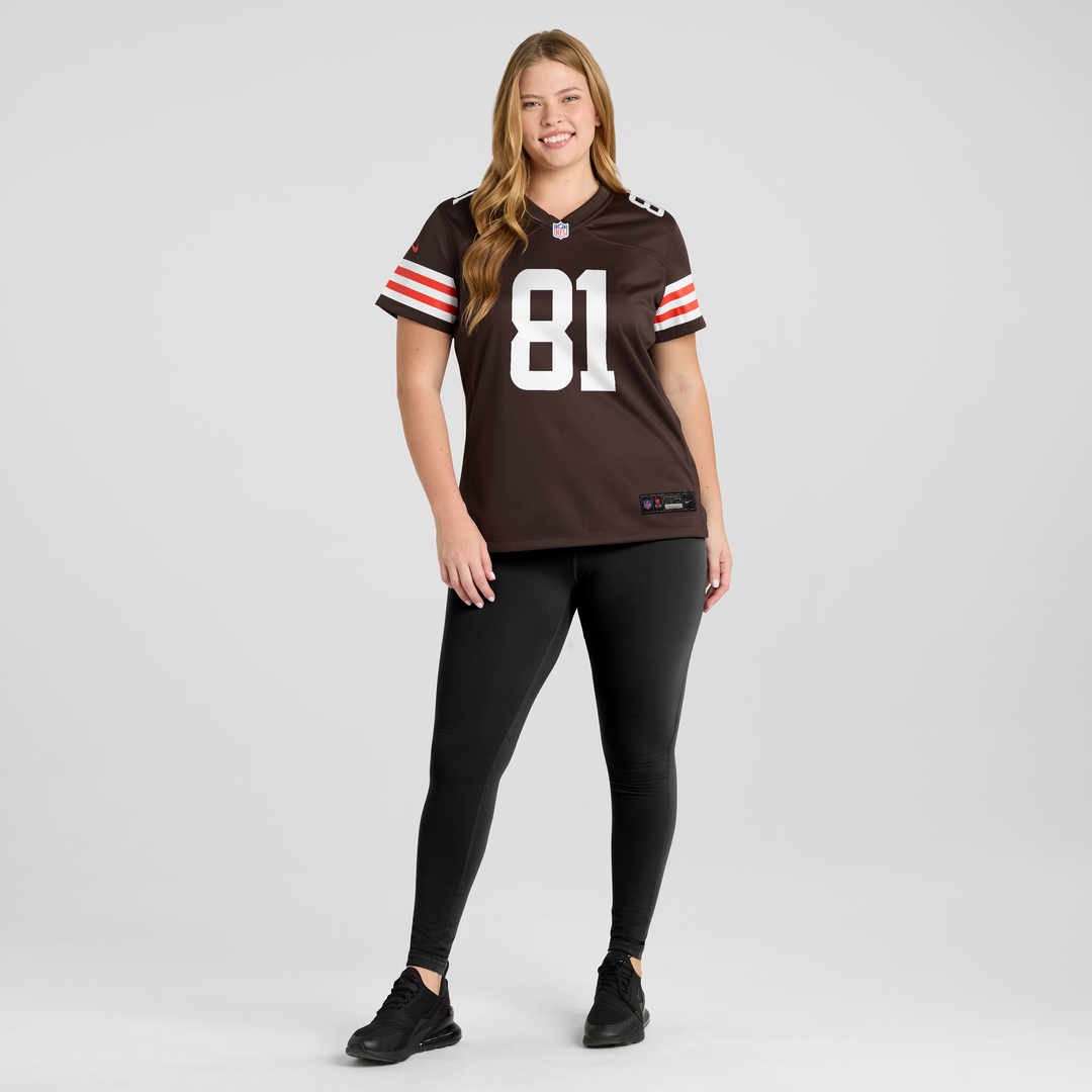 Luke Floriea Cleveland Browns Nike Women's Team Game Jersey - Brown Official NFL Team Apparel Football Fan Gear