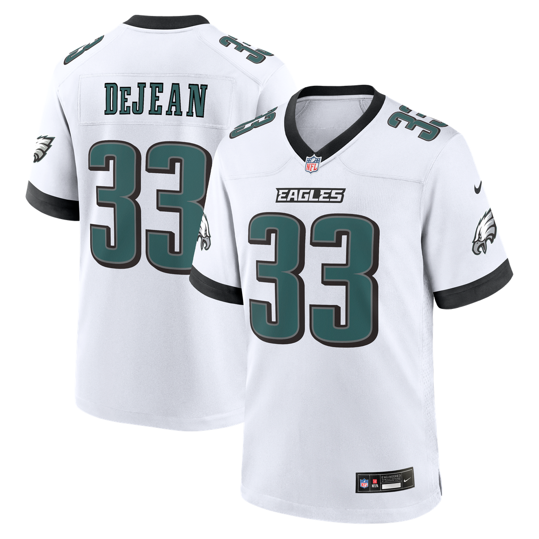 Cooper DeJean Philadelphia Eagles Nike Game Jersey - White Official NFL Team Apparel Football Fan Gear