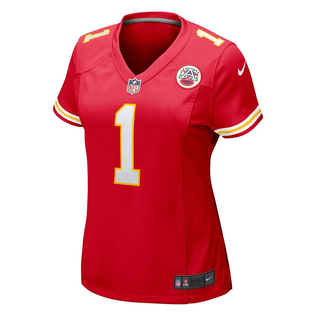 Number 1 Bride Kansas City Chiefs Nike Women's Game Jersey - Red Official NFL Team Apparel Football Fan Gear