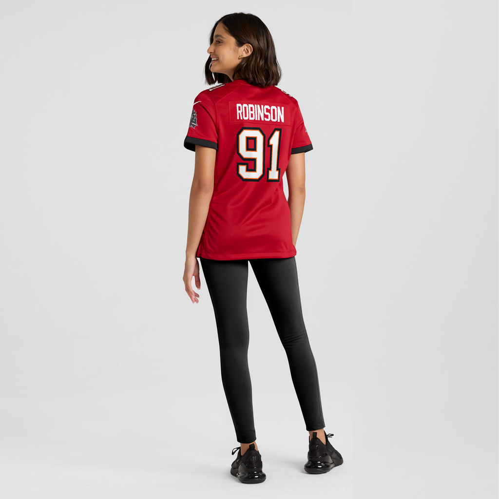 A'Shawn Robinson Tampa Bay Buccaneers Nike Women's Team Game Jersey - Red Official NFL Team Apparel Football Fan Gear
