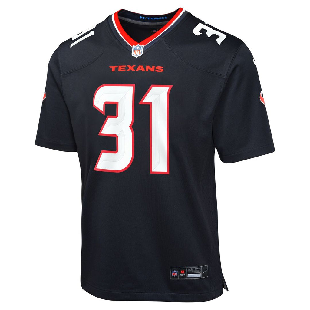 Dameon Pierce Houston Texans Nike Youth Game Jersey - Navy Official NFL Team Apparel Football Fan Gear