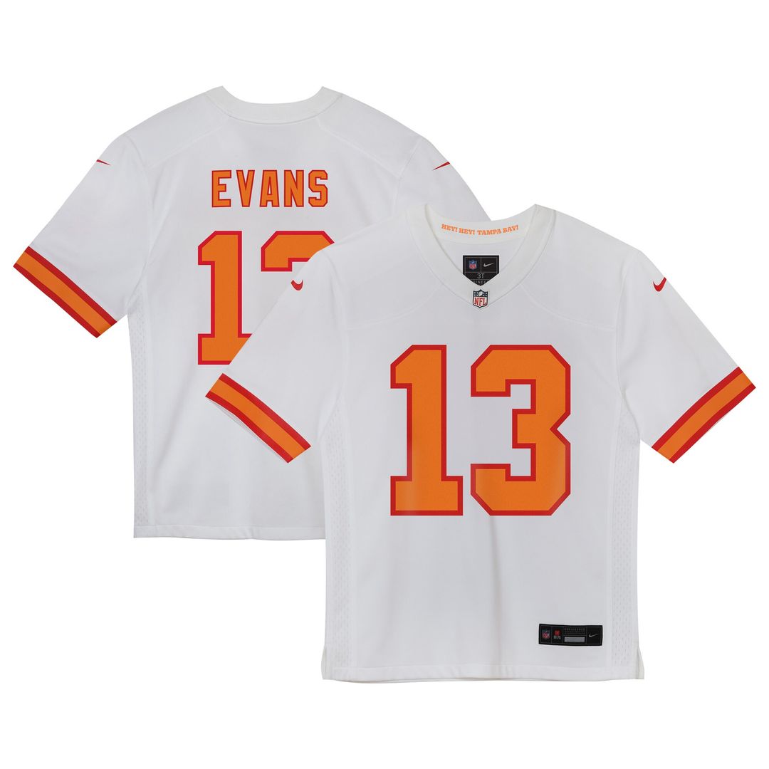 Mike Evans '76 Tampa Bay Buccaneers Preschool Game Jersey - White Official NFL Team Apparel Football Fan Gear