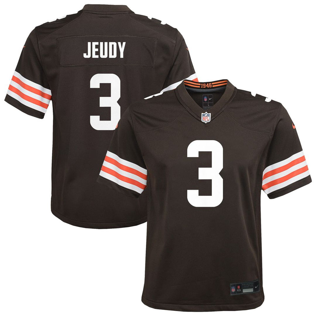 Jerry Jeudy Cleveland Browns Nike Youth Team Game Jersey - Brown Official NFL Team Apparel Football Fan Gear