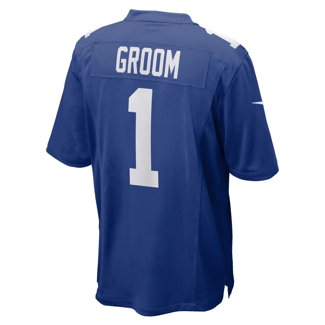 Number 1 Groom New York Giants Nike Game Jersey - Royal Official NFL Team Apparel Football Fan Gear
